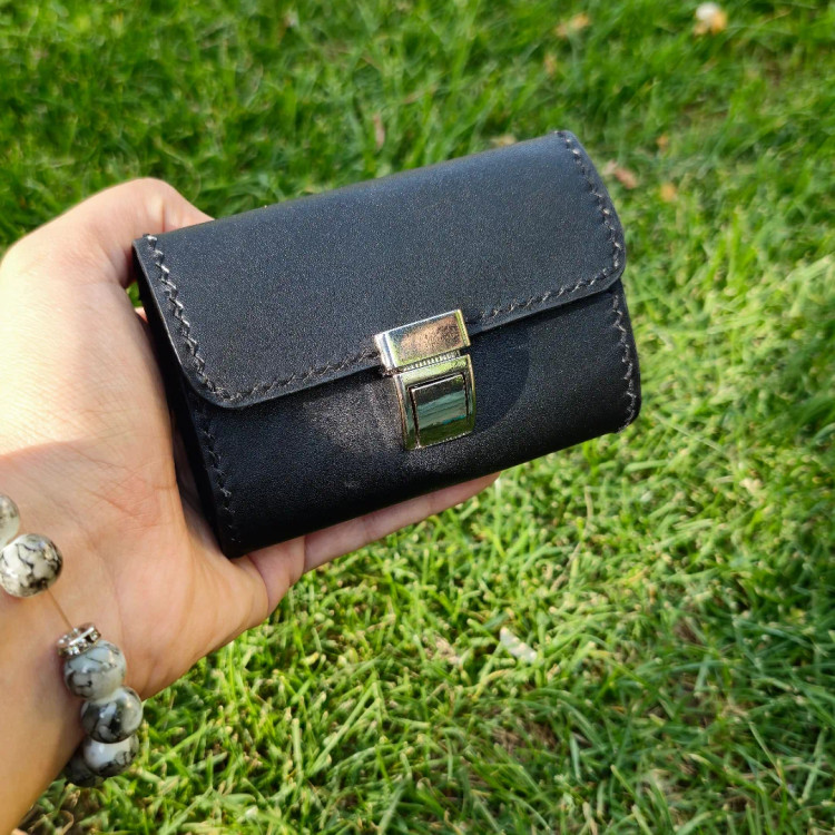 کیف و جاکارتی آکاردئونی چرم طبیعی