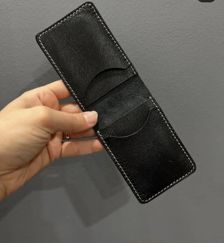 جاکارتی کوچک چرمی دستدوز مدل تاشو