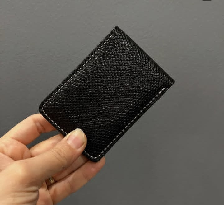 جاکارتی کوچک چرمی دستدوز مدل تاشو