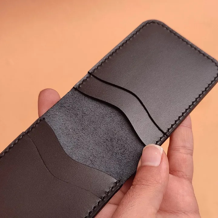 جاکارتی کوچک چرمی دستدوز مدل تاشو